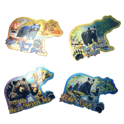 Bear Shaped Bear Foil Magnet 1 Count Assorted Bear Shaped Bear Foil Magnet 1 Count Assorted