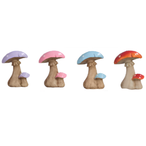 Mushroom Set of 4, 4" Tall Mushroom Set of 4, 4" Tall