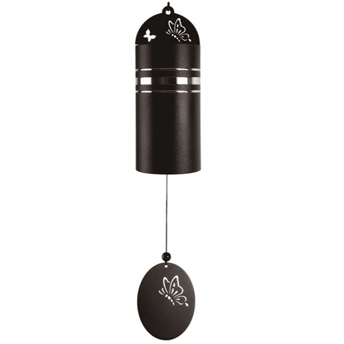 Metal Black Butteryfly Silhouette 22" Chime Metal Black Butteryfly Silhouette 22" Chime