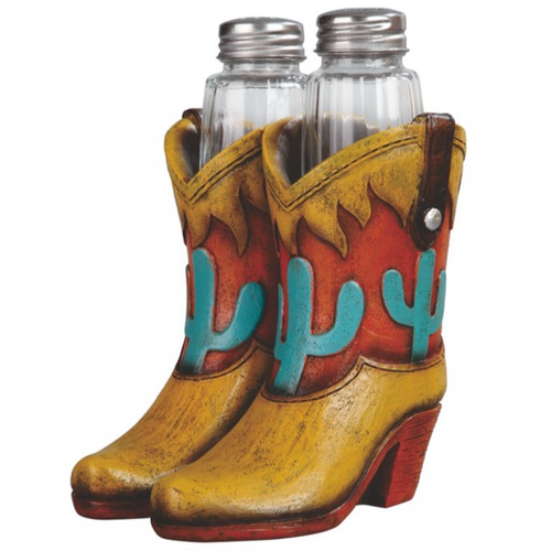 Cowboy Boots Salt and Pepper Shaker Holders Cowboy Boots Salt and Pepper Shaker Holders