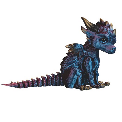 3D Blue Dragon Sitting 6" Statue 3D Blue Dragon Sitting 6" Statue