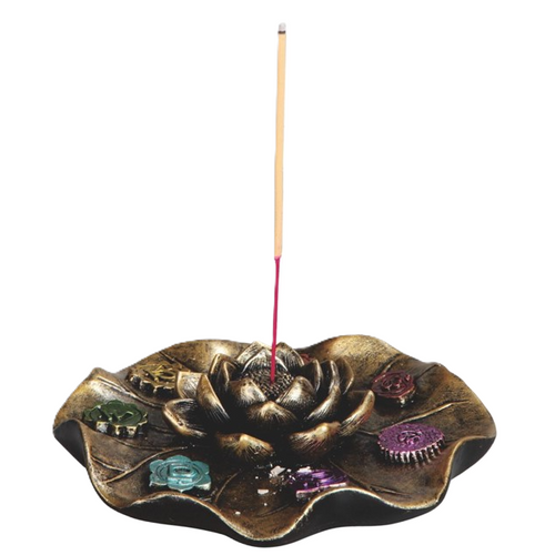 Chakra Lily Pad 4.5" Incense Burner Chakra Lily Pad 4.5" Incense Burner