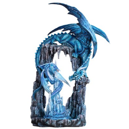 Blue Dragons in Cave 21" Statue Blue Dragons in Cave 21" Statue
