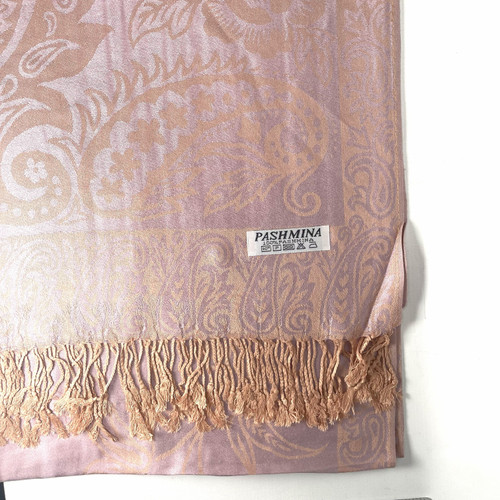 Orchid Pink Floral and Paisley Pashmina Scarf Orchid Pink Floral and Paisley Pashmina Scarf