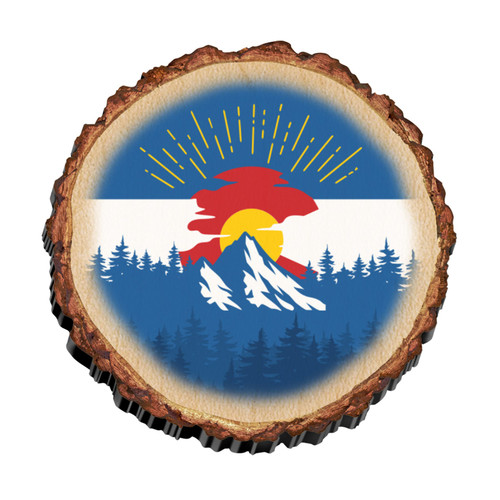 Colorado Sunrise Wooden Magnet 1 Count Colorado Sunrise Wooden Magnet 1 Count