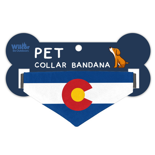 Colorado Flag Dog Collar Bandana 1 Count Fits Most Medium/Large Dogs Colorado Flag Dog Collar Bandana 1 Count Fits Most Medium/Large Dogs