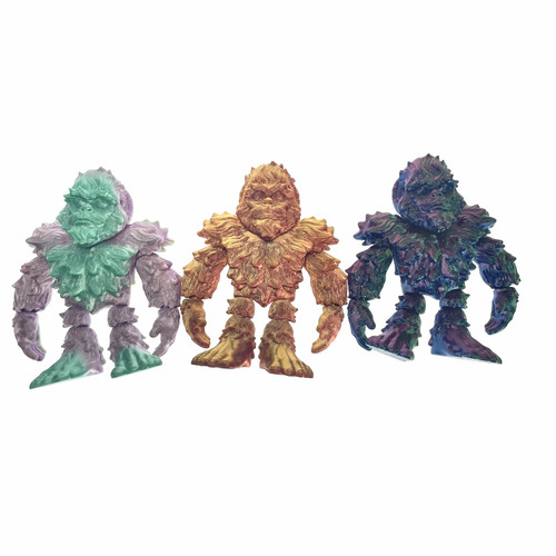 3D Printed Tiny 4" Bigfoot 1 Count Assorted Colors 3D Printed Tiny 4" Bigfoot 1 Count Assorted Colors