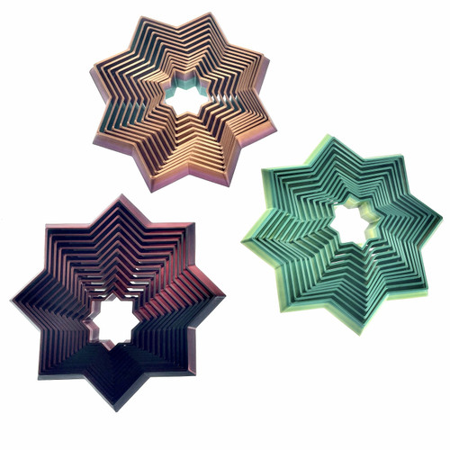 3D Printed 4" Fidget Star 1 Count Assorted Colors 3D Printed 4" Fidget Star 1 Count Assorted Colors