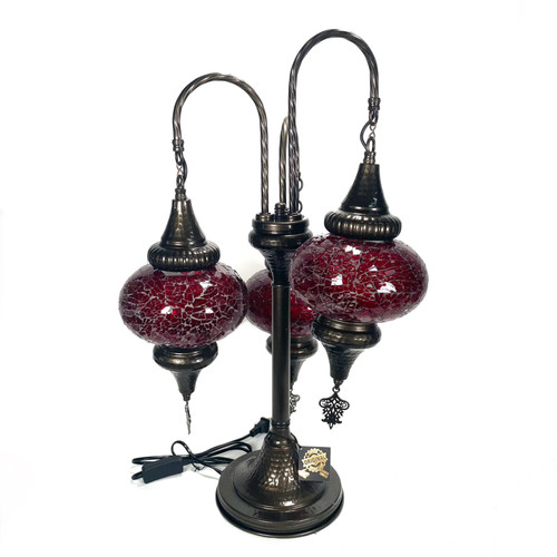 Turkish Mosaic Hammer Table 3K Lamp - DB3 Assorted Colors Turkish Mosaic Hammer Table 3K Lamp - DB3 Assorted Colors