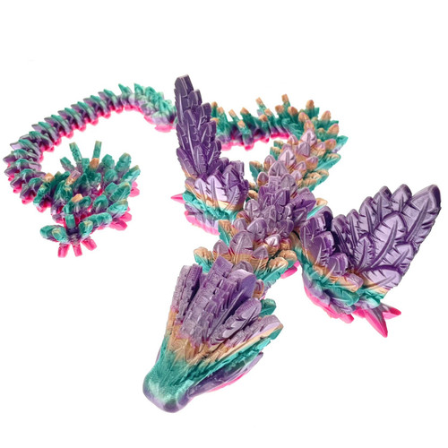 3D Printed 27" Feather Dragon 1 Count Assorted Colors 3D Printed 27" Feather Dragon 1 Count Assorted Colors