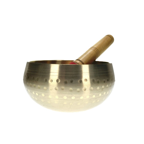 Medium Brass Hammer Pattern 4.5" Singing Bowl 1 Count Medium Brass Hammer Pattern 4.5" Singing Bowl 1 Count