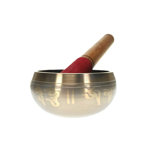 Small Brass Plain Plutter Pattern 3.5" Singing Bowl 1 Count Small Brass Plain Plutter Pattern 3.5" Singing Bowl 1 Count