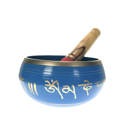 Medium Brass Multi Color Pattern 4.5" Singing Bowl 1 Count Medium Brass Multi Color Pattern 4.5" Singing Bowl 1 Count