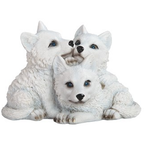 Playful Wolf Cubs 5.25"W Figure Playful Wolf Cubs 5.25"W Figure