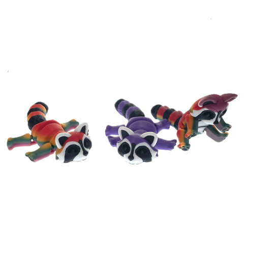 3D Printed 5" Raccoon 1 Count Assorted Colors 3D Printed 5" Raccoon 1 Count Assorted Colors