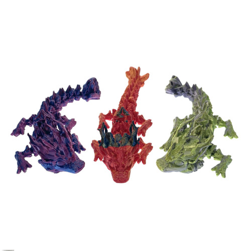 3D Printed 19.5" Woodland Dragon 1 Count Assorted Colors 3D Printed 19.5" Woodland Dragon 1 Count Assorted Colors