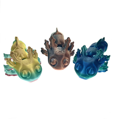 3D Printed 7.5" Happy Axolotl 1 Count Assorted Colors 3D Printed 7.5" Happy Axolotl 1 Count Assorted Colors