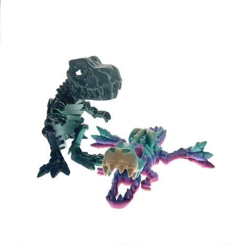 3D Printed 15" Skeleton T Rex Figure 1 Count Assorted Colors 3D Printed 15" Skeleton T Rex Figure 1 Count Assorted Colors