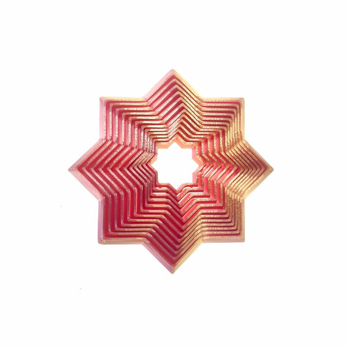 3D Printed 3" Fidget Star 1 Count Assorted Colors 3D Printed 3" Fidget Star 1 Count Assorted Colors