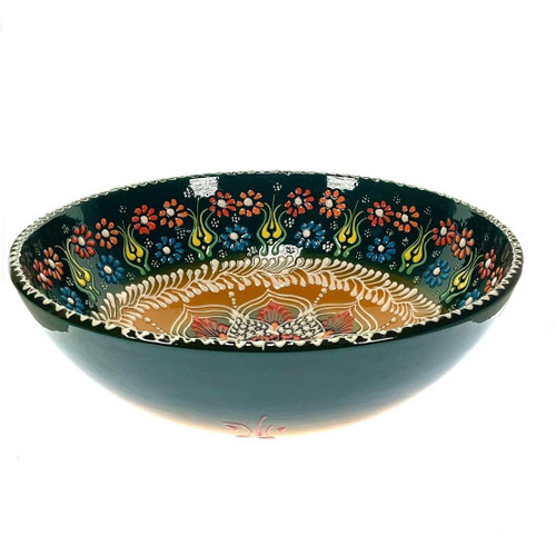 Turkish Porcelain Bowl 10" Hand Painted 1 Count Assorted