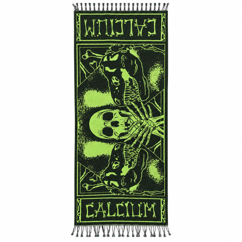 UV Reactive Scarf - Calcium Skull