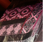 Neon Nomad UV Reactive Pashmina Brown Orange