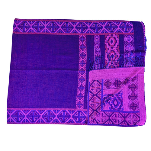Neon Nomad UV Reactive Pashmina Light Purple Pink