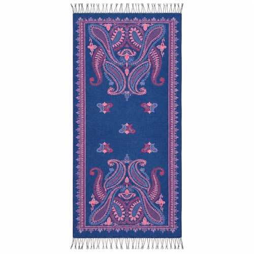 Midnight Bloom UV Reactive Pashmina Purple Pink