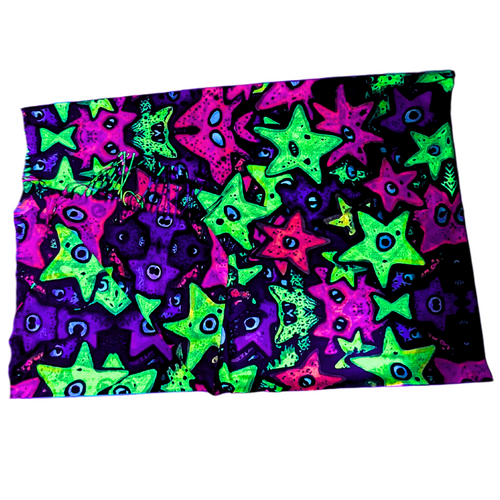 UV Reactive Scarf - Funky Stars (Copy)