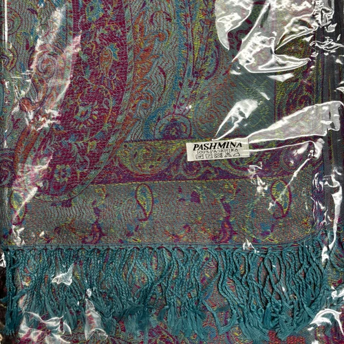 UV Reactive Paisley Pashmina - Blues