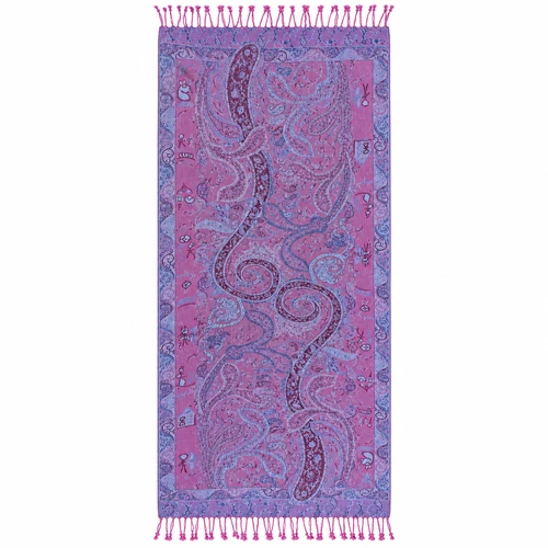UV Reactive Paisley Pashmina - Pinks