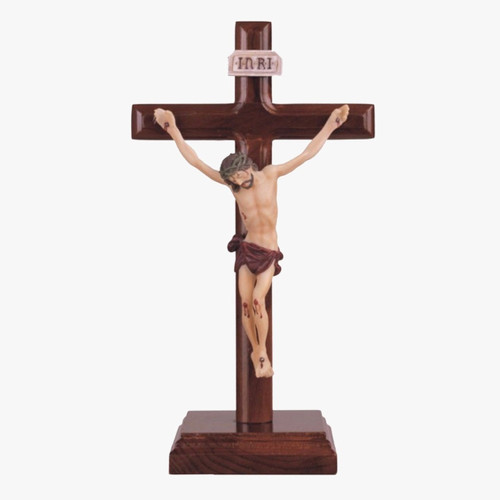 Crucifix Sculpture – 12” Figure on Cross