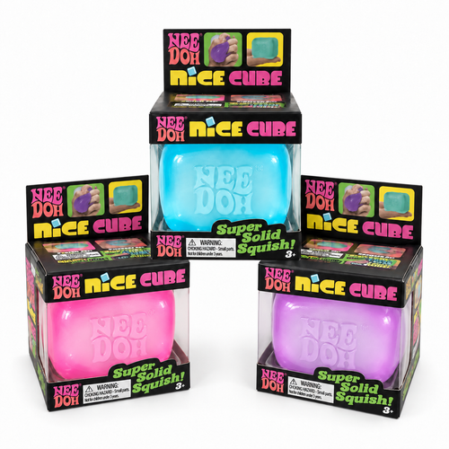 Squishy Cube Sensory Fidget Toy – Assorted Colors