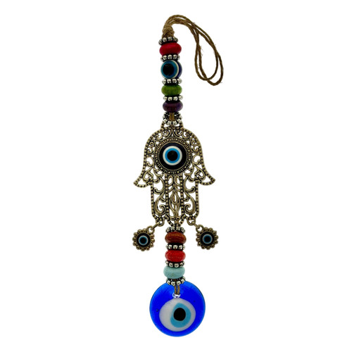12-Inch Hand of Fatima Evil Eye Wall Hanging
