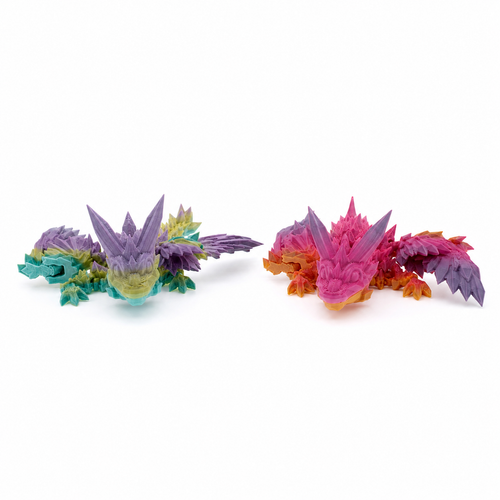 15 cm Articulated crystal Dragon