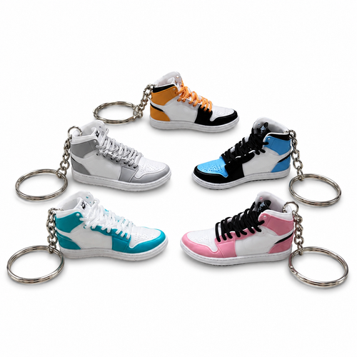 Mini Basketball Shoes with Real Laces!  The Keychain Edition!