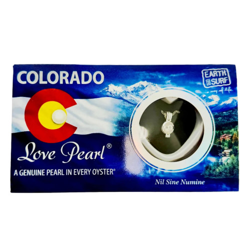 Colorado Love Pearl Gift Set – Genuine Pearl in Oyster with Necklace Pendant Cage