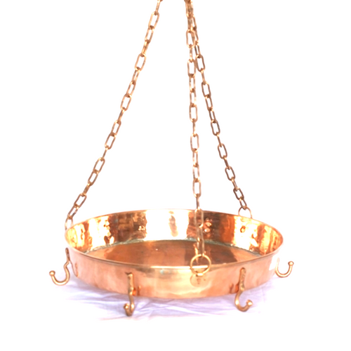 Hanging Copper Pot Rack - Side Hanging Copper Pot Rack - Side