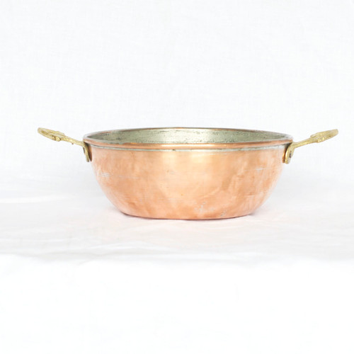 Copper Planter With Handles - Side Copper Planter With Handles - Side