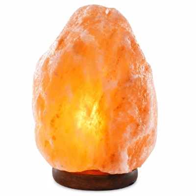 Natural-cut Himalayan salt lamp