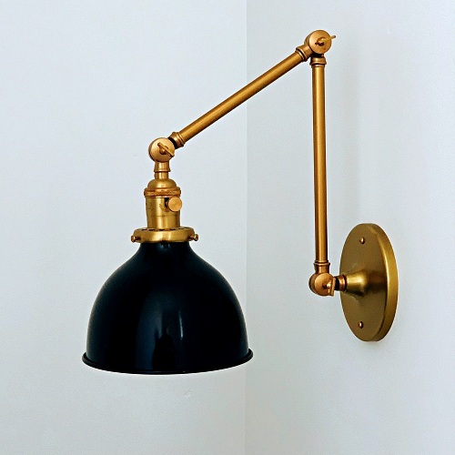 Swing arm wall sconce