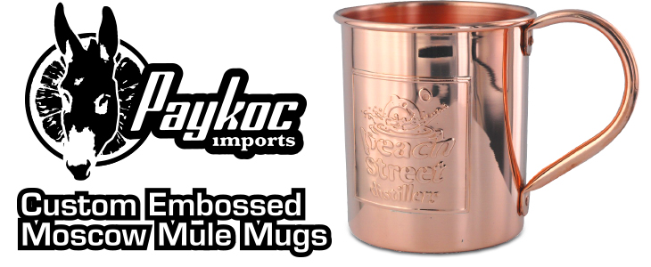 Custom Embossed Copper Mugs from Paykoc