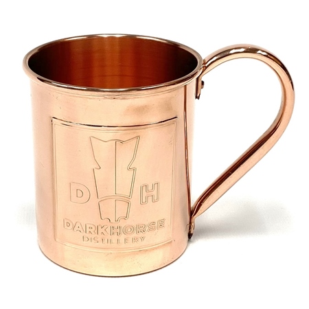 Solid copper Moscow Mule mug with personalized engraving