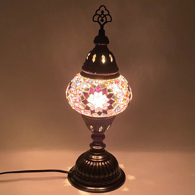 Ottoman Bronzed Steel Decorative Lamp Chain Mosaic Turkish Lamp Part 1.15  Wide - Sold Per Foot