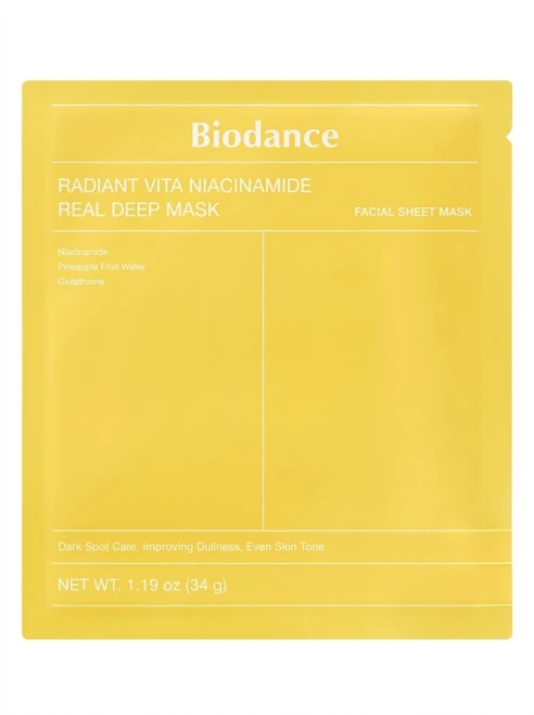 BIODANCE RADIANT VITA NIACINAMIDE REAL DEEP MASK PACK 4x34 GR