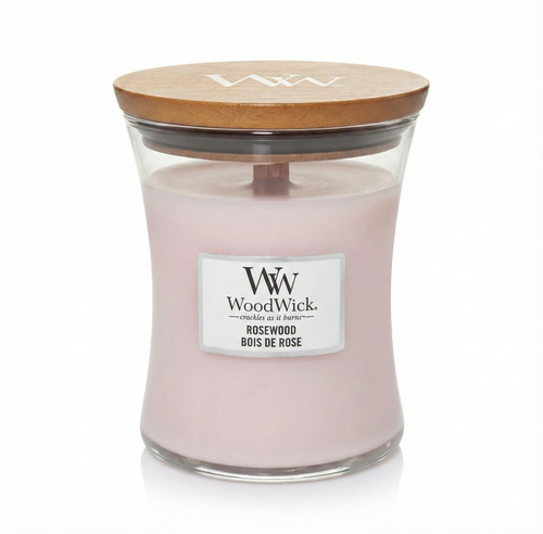 WOODWICK MEDIUM HOURGLASS ROSEWOOD CANDLE 275 GR