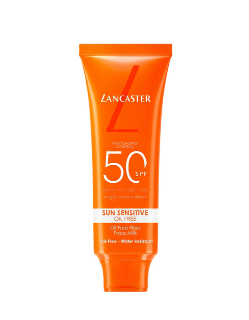 LANCASTER SUN SENSITIVE OIL FREE FLUID FACE MILK SPF50 50 ML