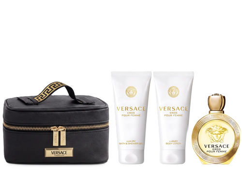 VERSACE EROS FEMME EDT SET 100 ML+B/L 100+ S/G 100+ BAG