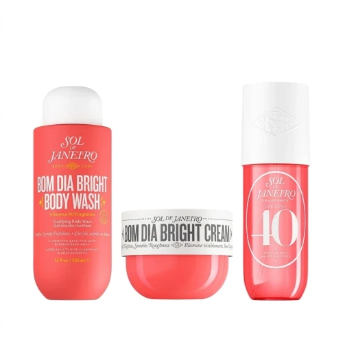 SOL DE JANEIRO BOM DIA BRI GRHT JET SET WASH 90  ML + CREAM 50  ML + CHEIROSA 40 MIST 30  ML
