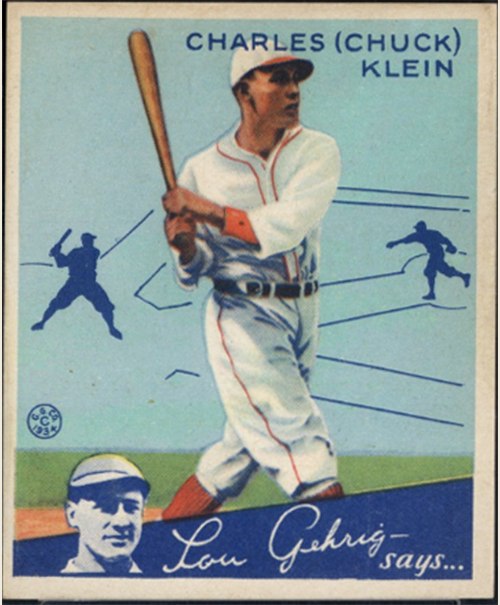 1934 Goudey #10 Chuck Klein, Chicago Cubs